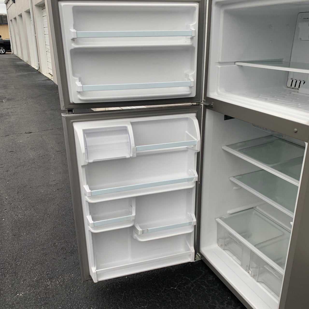 Whirlpool Stainless Steel Top and Bottom Refrigerator Whirlpool Stainless Steel Top and Bottom Refrigerator